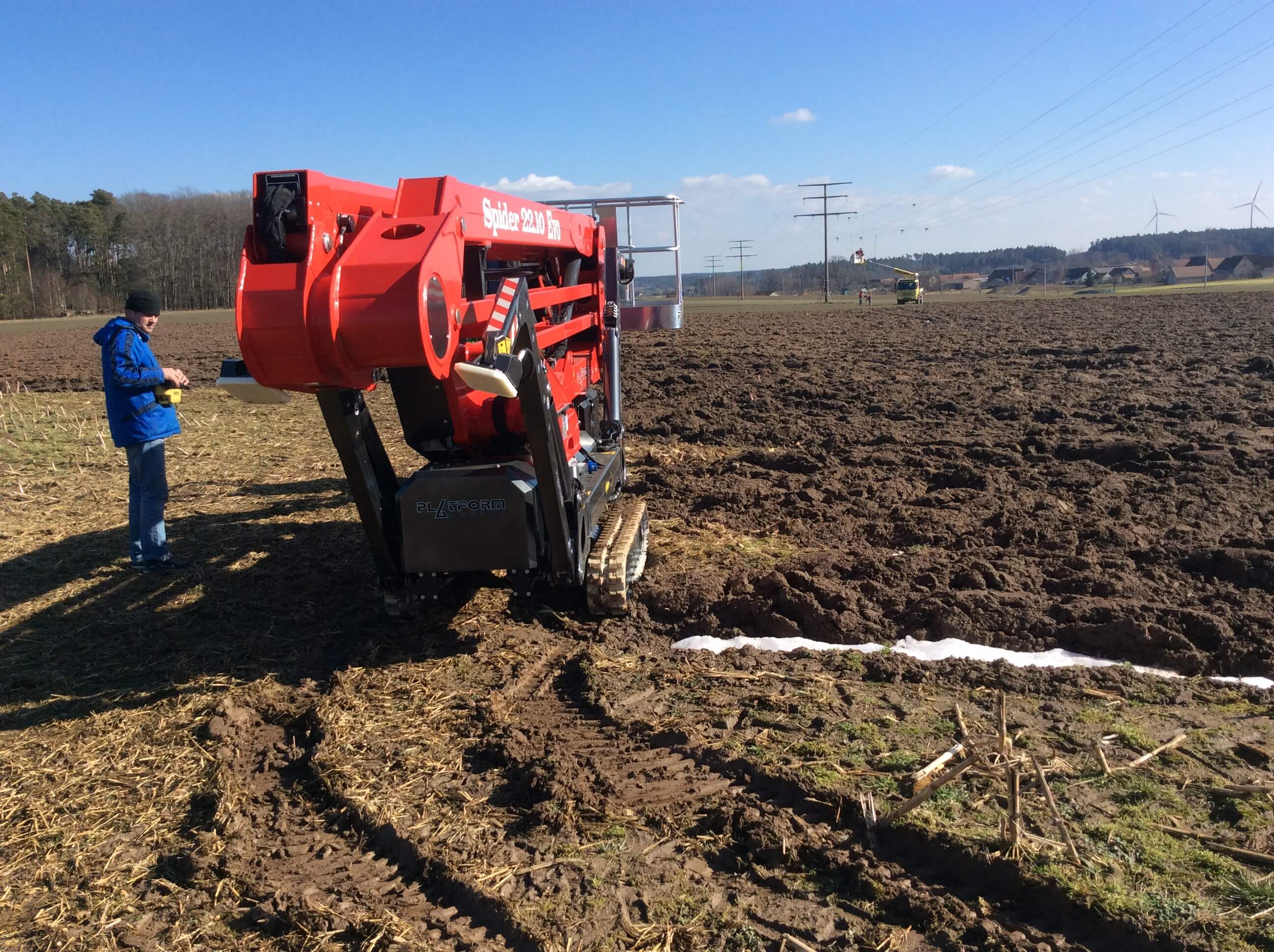 nacelle deplacement sur terrain boueux